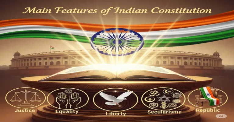 Main features of Indian constitution